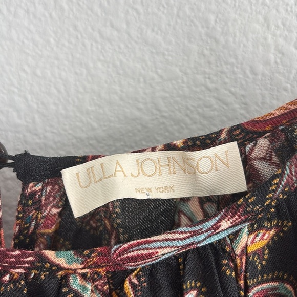 Ulla Johnson Suri Floral Paisley Wool Blend Top - Picture 4 of 5